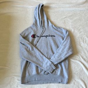 GREY CHAMPION HOODIE